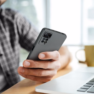 METALLIC dėklas telefonui XIAOMI Redmi NOTE 14 Pro Plus 5G pilkas