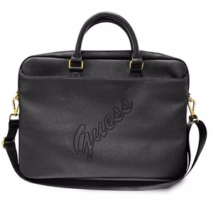Guess Saffiano Script rankinė 16" nešiojamam kompiuteriui - juoda