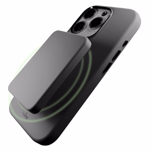 Puro Icon Mag Pro MagSafe silikono dėklas iPhone 16 Pro - tamsiai pilkas