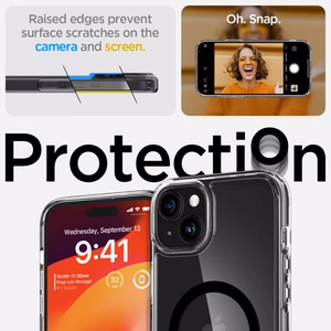 Spigen Ultra Hybrid Magnetinis dėklas telefonui su MagSafe iPhone 15 Plus - juodas