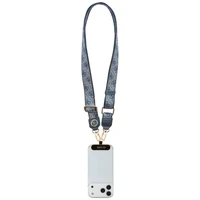 GUESS universalis dirželis GUUCNP4DGMB (4G PU dirželis, rišiklis, Strass metalo logotipas) mėlynas