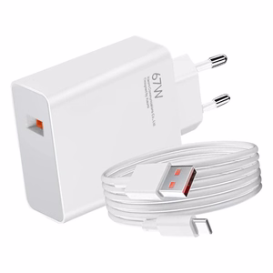 Įkroviklis Xiaomi HyperCharge Combo 67W USB-A baltas BHR9465EU