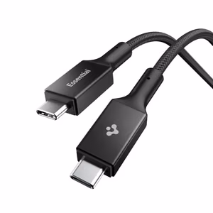 "Spigen Essential EB24015CC USB-C / USB-C 240W 150 cm ilgio kabelis - juodas
