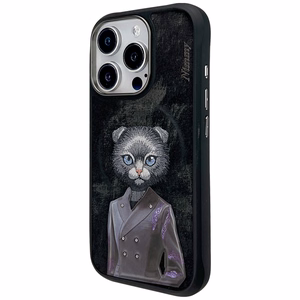 Nimmy Magnetinis Madingas Mielas Augintinis MagSafe Dėklas telefonui iPhone 16 Pro Max - Juodas