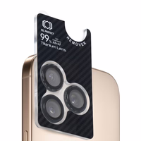 Grūdintas stiklas Tel Protect Titanium objektyvo 99% AR Aramid serija kamerai Iphone 16 Pro/16 Pro Max (3 vnt.)