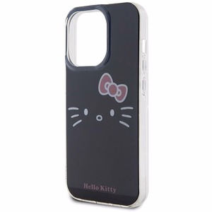 Hello Kitty IML Kitty Face Dėklas telefonui (m) iPhone 15 Pro Max - juodas (m)