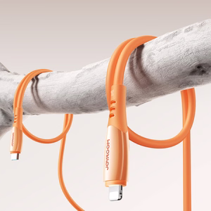 Joyroom S-A59 Vibrant Series 30W USB-C - Lightning laidas 1.2m - oranžinis