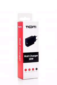 SEEK TOTI 20W Type-C + USB-A tinklo greitasis įkroviklis, juodas