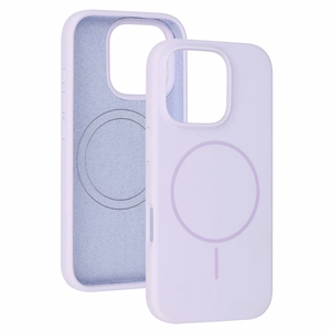 Magsafe plonas silikoninis dėklas Iphone 15 Pro Max violetinis