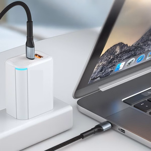 3mk Hyper Cable N-SERIES USB-C / USB-C 3m PD 3.0 QC 3.0 48V / 5A 240W - juodas