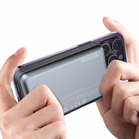 Išorinė baterija Dudao TGK1 su MagSafe belaide įkrova 20W 10000mAh juoda