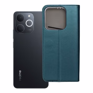 Чехол-книжка для Realme NOTE 70 Smart Magneto тёмно-зелёный