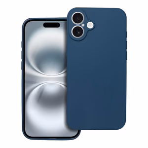 Minkštas dėklas telefonui IPHONE 16 Plus tamsiai mėlynas