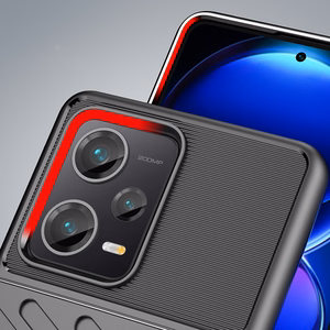 Thunder Case dėklas Xiaomi Redmi Note 12 Pro+ silikoninis šarvuotas dėklas juodas