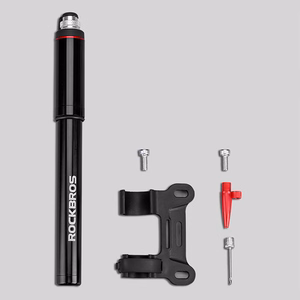 Rockbros SMART-B 150 PSI Mini Bicycle Pump for Presta and Schrader Valves - Black