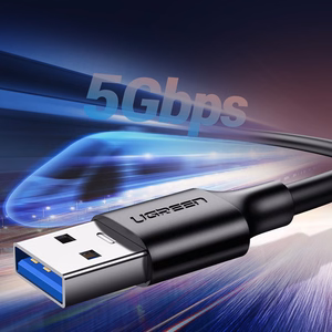 Ugreen US184 20882 USB-A 3.0 / USB-C 3A laidas 1m - juodas