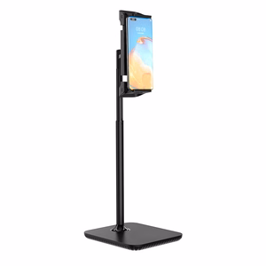 Acefast teleskopinis telefono ir planšetės laikiklis (135–230 mm pločio) stalui, 360° juodas (E4 juodas)