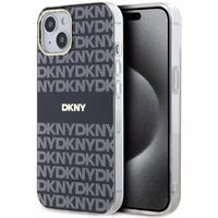 DKNY IML Mono ir juostelės Magnetinis dėklas iPhone 15 Plus / 14 Plus - juoda