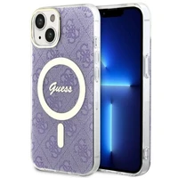 Guess GUHMP14MH4STU iPhone 14 Plus 6.7" violetinis/violetinis kietas dėklas 4G Magnetinis