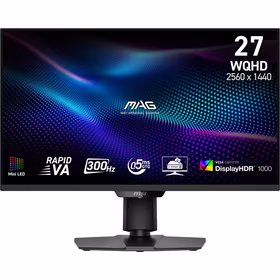 LCD monitorius MSI MAG 274QPF X30MV 27" žaidimų be rėmelio VA 2560x1440 300Hz 0.5ms juodas