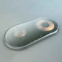 "Choetech Qi 2in1" belaidis įkroviklis išmaniesiems telefonams / "Apple Watch" su stovu (MFI), C tipo USB, baltas (T317)