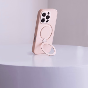 Moshi Kameleon MagSafe dėklas, skirtas iPhone 16 Pro Max, su atrama, „Shell Pink“ spalvos