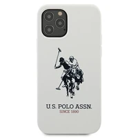 US Polo USHCP12MSLHRWH iPhone 12/12 Pro 6,1" baltas Silicone kolekcija