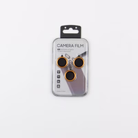 Rinkinys of lens glasses for iPhone 17 Pro oranžinis