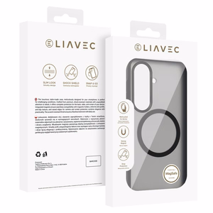 Liavec Soft Dėklas Metal Frame for Samsung Galaxy S26 juodas