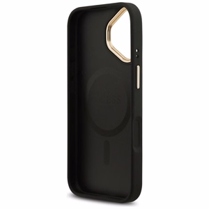 Guess 4G Strass Logo magnetinis dėklas telefonui iPhone 17 - juodas