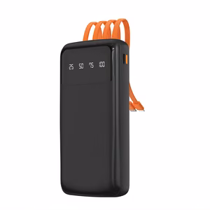 Universali išorinė baterija Dudao K6Pro 10000mAh su USB, USB-C, Lightning laidais