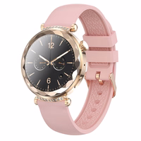 Blavec Išmanusis laikrodis W-19 Liana HD AMOLED Voice Call (SWW19-RG) rožinės aukso spalvos + 2 laikrodžio juostos