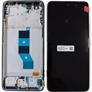 LCD ekranas Xiaomi Poco M7 Pro 5G su jutikliniu ekranu su rėmeliu juodas originalus (service pack)