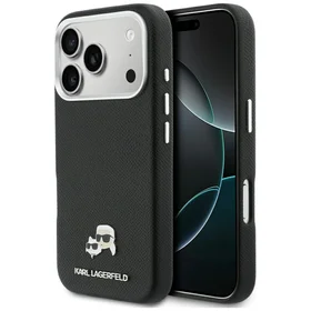Karl Lagerfeld case for iPhone 17 Pro Max 6,9" HC MAGSAFE PU FW W/ K&C HEAD PIN BLACK