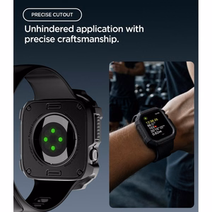 Spigen Rugged Armor dėklas, skirtas Apple Watch 42 mm – matinis juodas
