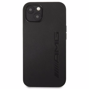 Mercedes AMG odinis karšto spaudimo dėklas iPhone 13 / 14 / 15, juodas