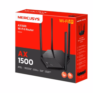 Mercusys AX1800 dviejų dažnių WiFi 6 maršrutizatorius