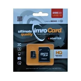 Imro atminties kortelė 256GB microSDXC kl. 10 UHS-3 + adapteris