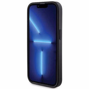 Guess 4G Metal Logo dėklas telefonui rinkinys iPhone 14 Pro Max + 5000mAh Magnetinė išorinė baterija - juoda
