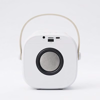 Blavec nešiojamas Bluetooth garsiakalbis WS-08 Karaoke Idol 8W su 2 mikrofonais baltas