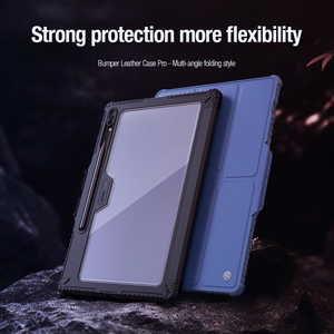 Nillkin Bumper Leather Case Pro dėklas Samsung Galaxy Tab S9+ - juodas