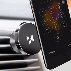 Automobilinis universalus telefono laikiklis Wozinsky WMH-04 tvirtinamas ant ventiliacijos grotelių, magnetinis, juodas