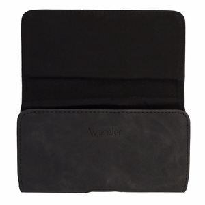Wonder MAX diržo dėklas (DYDIS XL) Iphone 17 Pro Max/16 Pro Max/Samsung A55 5G/A53/S25 Plus/S23 FE juodas (167x83 mm)