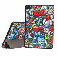 Dėklas Reach Smart Leather Samsung X210/X215/X216 Tab A9 Plus 11.0/X230/X235/X236 Tab A11 Plus 11.0 graffiti
