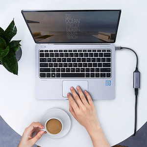 Ugreen išorinis tinklo adapteris RJ45 - USB Type C (1000 Mbps / 1 Gbps) Gigabit Ethernet pilkas (CM199)
