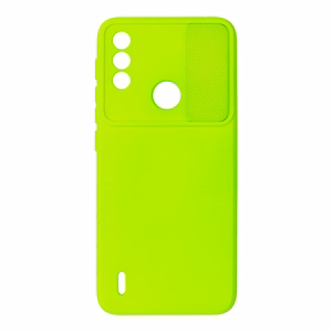 Camshield Soft dėklas telefonui Motorola Moto E7 Power/E7i Power laimo spalvos