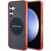 AMG skaidrus dviejų spalvų MagSafe dėklas telefonui Samsung Galaxy S24 - juodas