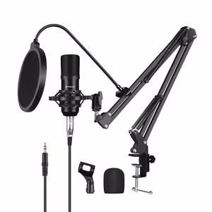 Puluz PU612B studijinis transliacijos kondensatorinis mikrofonas
