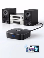 Bluetooth adapteris imtuvas Ugreen CM123 2xRCA/AUX Bluetooth 5.0 juodas (30445)