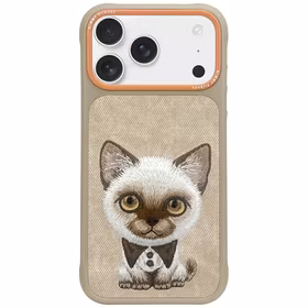 Nimmy Big Eyed Pet 2.0 Dėklas telefonui iPhone 17 - smėlinas